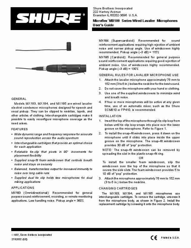 Shure Microphone MX100 Series-page_pdf